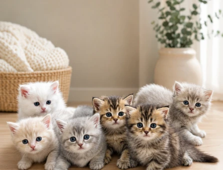 British Shorthair ve British Longhair Erkek & Dişi Yavrular - 5914