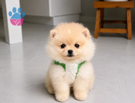 Ev Ortamına Uyumlu Pomeranian Boo Yavrusu