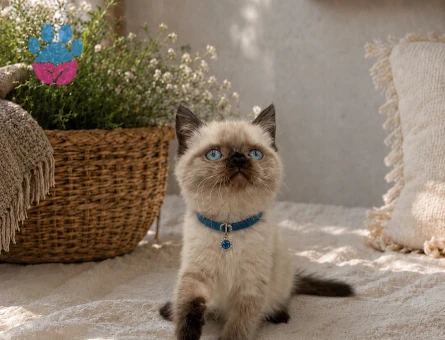 British Shorthair Çikolata Erkek Yavrumuz Mavi Gözlü - 5035