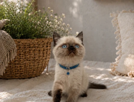 British Shorthair Çikolata Erkek Yavrumuz Mavi Gözlü - 5035
