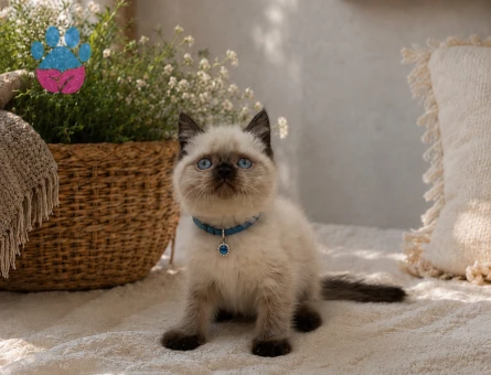 British Shorthair Çikolata Erkek Yavrumuz Mavi Gözlü