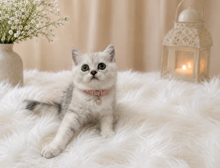 British Shorthair Silver 2 Aylık Dişi Yavrumuz - 4510
