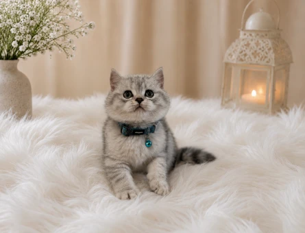 2 Aylık Silver Tabby Renk Kodlu British Shorthair Erkek - 4528