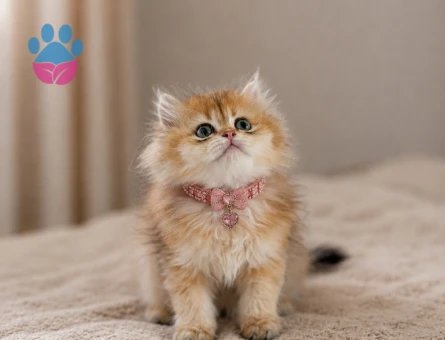 British Longhair Harika Renk Golden Dişi Yavrumuz