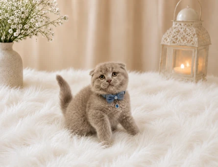 Scottish Fold Lilac Erkek Top Kafa - 4588