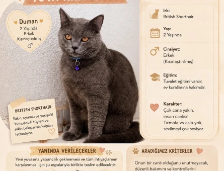 2 Yaşında British Shorthair Ücretsiz Sahiplendirme