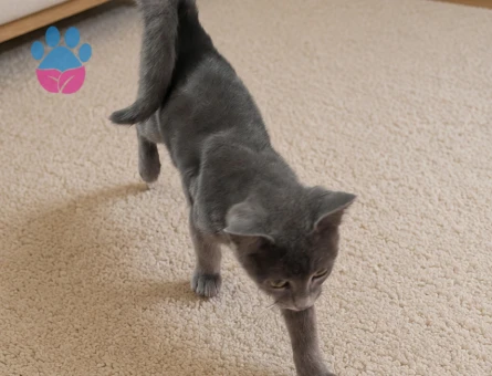 5 Aylık Russian Blue Yavrumuz
