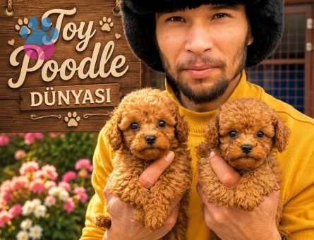 Toy poodle bebek yüzlü yavrular