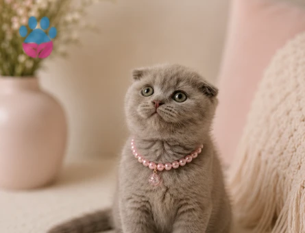 Harika Renk Scottish Fold Lilac Dişi Yavrumuz - 4792