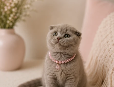 Harika Renk Scottish Fold Lilac Dişi Yavrumuz - 4792
