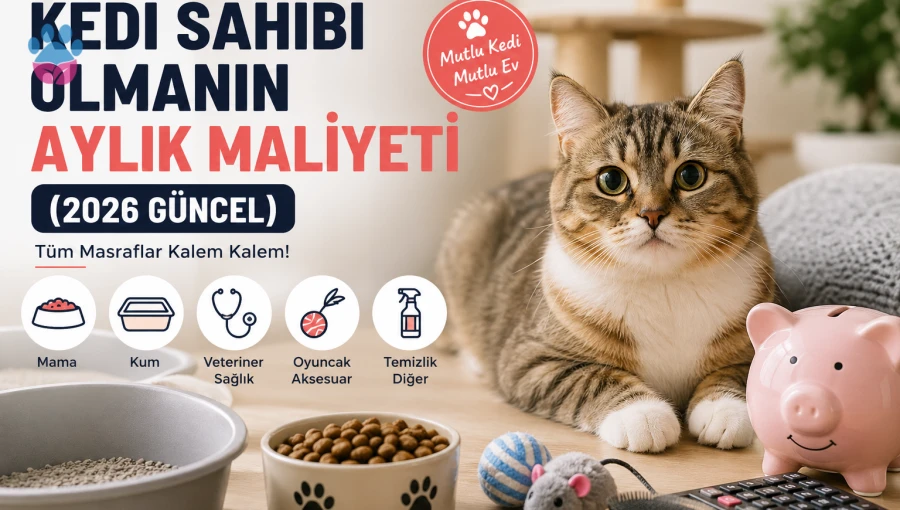 Kedi Sahibi Olmanın Aylık Maliyeti 2026 Güncel Rehber